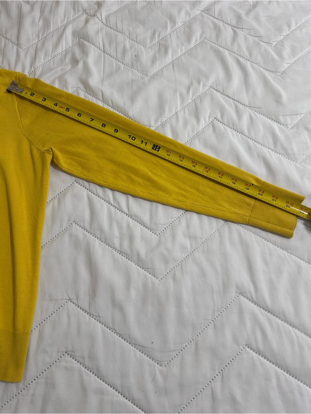 J. Crew Yellow Cotton Button-Front Cardigan - Picture 5 of 5